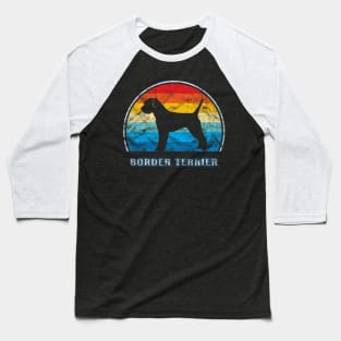 Border Terrier Vintage Design Dog Baseball T-Shirt